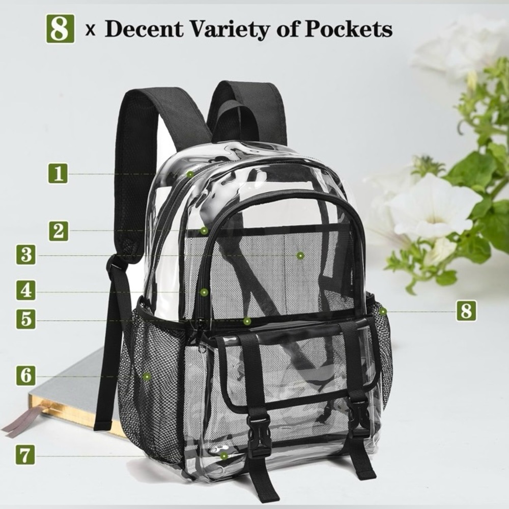 Clear Backpack (Brown) - image 2